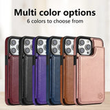 Wallet RFID Blocking Layer Protect Magnetic Flip Leather Case For iPhone