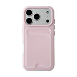 Skin-feel, drop-resistant protective case with card holder For iPhone