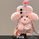 3D Dog Fluffy Phone Soft Case for IPhone