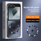 Luxury Matte Frosted AG Magnetic Phone Case For Samsung Z Flip
