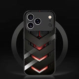 Tech-style honeycomb-patterned shockproof phone case For iPhone