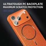 Plating Magnetic  Heat Dissipation Breathable Case For iPhone