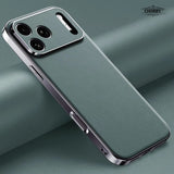 Luxury Leather Full Lens Protection Case for iPhone
