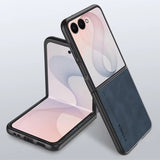 Suede Leather Shockproof Cover For Samsung Z Flip