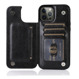 Luxury Retro Wallet Leather Case For iPhone