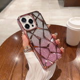 3D diamond pattern glitter case for iPhone