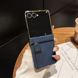 Slim, shock-resistant protective case with a business style For Samsung Z Flip