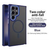 Magnetic Non-Slip Frame Armor Wireless Charging Case For Samsung