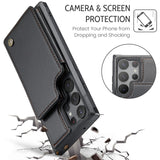 New RFID Card Insert Anti-drop Leather Case and Anti-theft Phone Case for Samsung