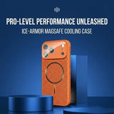 Plating Magnetic  Heat Dissipation Breathable Case For iPhone