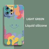 Silicone Graffiti Smile Magnetic Case for iPhone