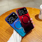 Magnetic Gradient Glass Case For iPhone
