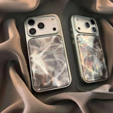 Water Ripple Electroplated Resin-Coated Phone Case For iPhone