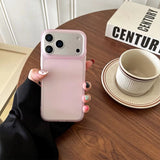 Shockproof Matte Transparent Solid Color TPU Case For iPhone