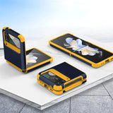 Luxury Silicone Hinge Full Package Phone Case For Samsung Z Flip