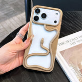 Stylish and cool 3D snake-shaped hollow phone case For iPhone