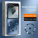 Luxury Matte Frosted AG Magnetic Phone Case For Samsung Z Flip