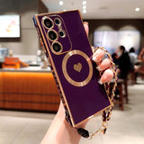 Plating TPU Wrist Lanyard Bracelet Case For Samsung Galaxy