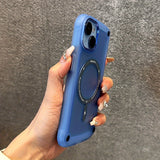 Magnetic Translucent Shockproof Wireless Charging Case for iPhone