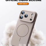 Official Liquid Silicone Magnetic Phone Case For iPhone
