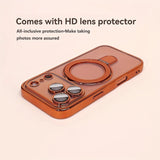 Luxury Plating Magnetic Bracket Phone Case For iPhone