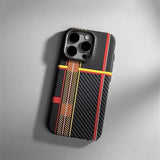 Relief Carbon Fiber Magnetic Case for iPhone