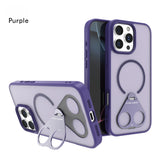 360°stand Matte Surface Bracket Shell magnetic Case For iphone