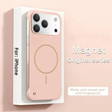 Frameless Solid Color Magnetic PC Case for iPhone
