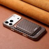 Luxurious retro detachable magnetic card holder phone case For iPhone