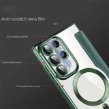 Magnetic Leather Card Clear Book Case For Samsung