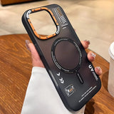 Matte Magnetic Frosted Metal Lens Frame Buttons Case For iPhone