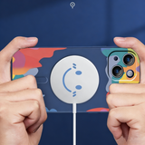 Silicone Graffiti Smile Magnetic Case for iPhone