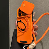 Drop-proof case with sliding camera cover For iPhone