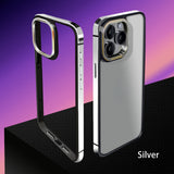 Ultra-thin metal frame stainless steel protective case for iPhone