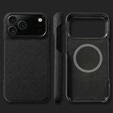 Natural Cowhide Leather Magnetic Case for iPhone