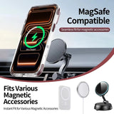 Luxury Clear Lens Flip Stand MagSafe Case For iPhone