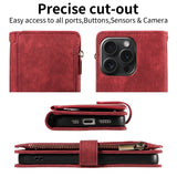 PU Leather Phone Flip Wallet Style Case for IPhone