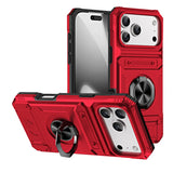 Mecha Windmill Magnetic Ring Holder Card Holder Anti-drop Phone Case for iPhone