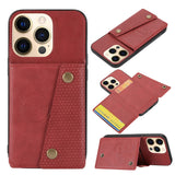Stylish Multi-Functional Leather Card Holder, Wallet, and Phone Case (3-In-1) for IPhone