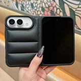 Fashion Puffer Down Jacket Airbag Shockproof Bumper Case For iPhone Duo
