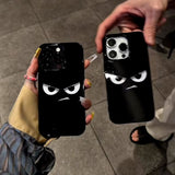 Grumpy Face Jelly Phone Case For iPhone