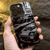 Stylish car print PC armor phone case For iPhone