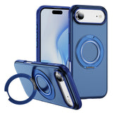 Skin-feel Magnetic Bracket Slide Case For iPhone