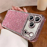 Colorful sequin full-screen diamond phone case For iPhone