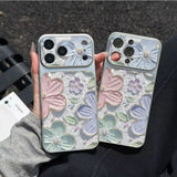 Luxurious Oil Painting Floral Phone Case For iPhone