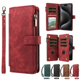 PU Leather Phone Flip Wallet Style Case for IPhone