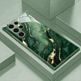 Gold marble texture phone case For Samsung
