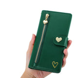 Zipper Cards Solt Wallet Leather Case For Samsung Galaxy