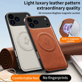 Magnetic PU Leather Case For iPhone