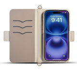 2 in 1 Magnetic card holder Wallet Flip Leather case for iPhone